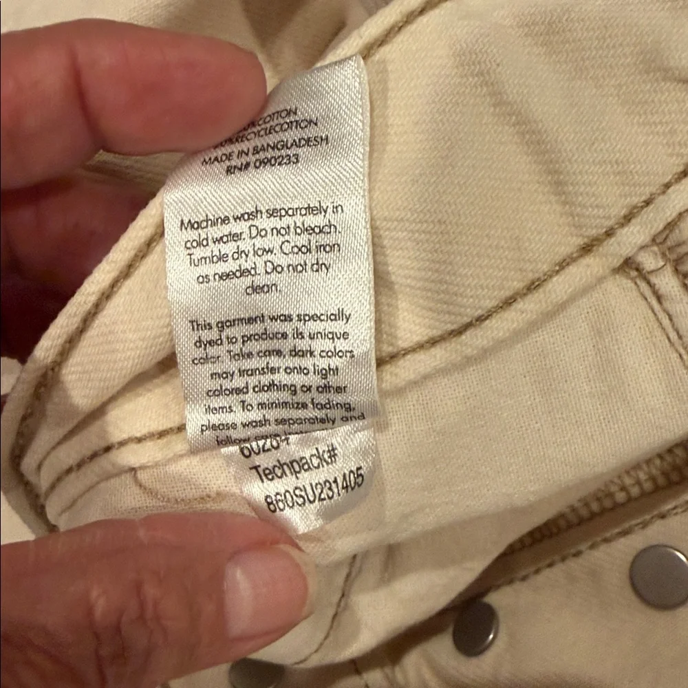 PacSun Womens 26 High Rise Boot Cut Beige Denim Pants - Picture 8 of 10